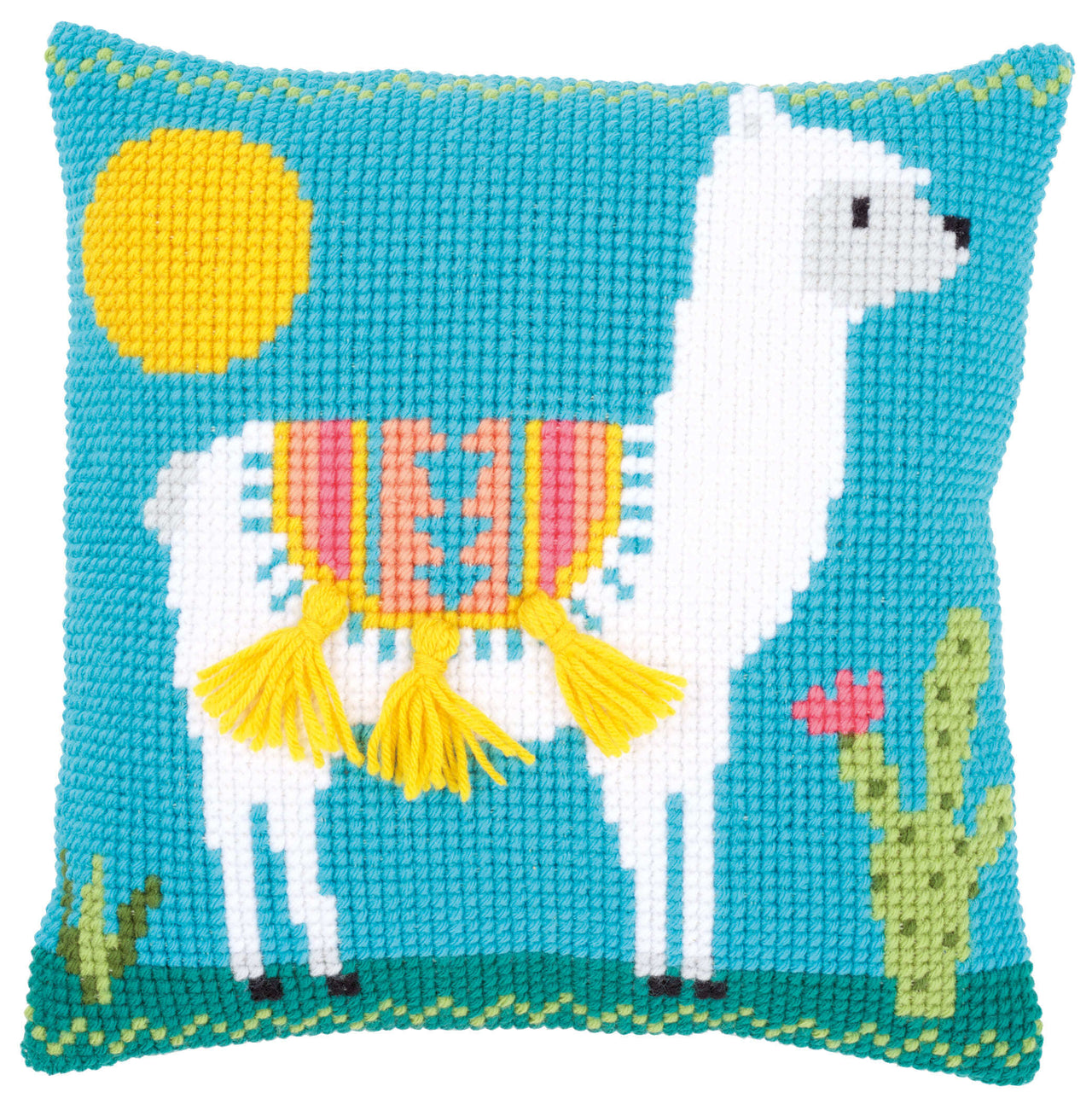 Vervaco Cross Stitch Cushion Kit Llama Cross Stitch Kit