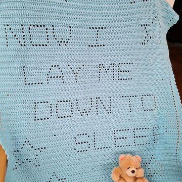 Now I lay me down to sleep Filet Blanket