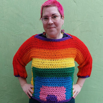 Crochet a Rainbow Jumper