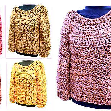#866-3XL-4XL Chunky Oversized Pullover