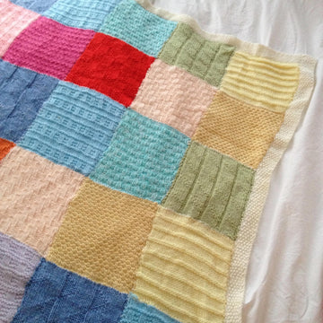 Patchwork Blanket, Knitting Pattern