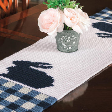 Gingham Bunny Table Runner