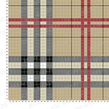 C2C CROCHET PATTERN Burberry Graph Blanket Plaid Home Decor Afghan Fashion Throw