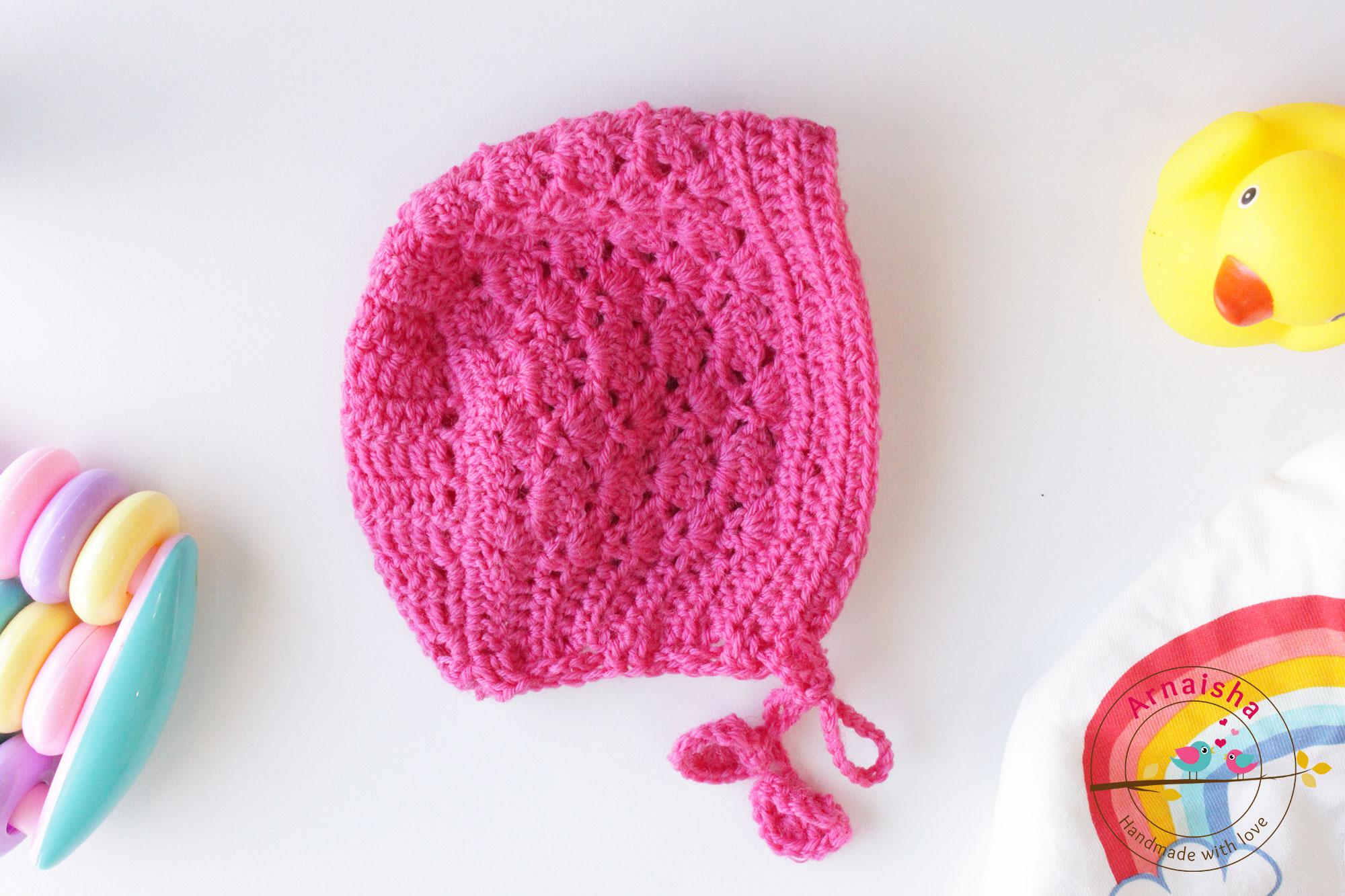 Shell Newborn Baby Bonnet