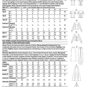 Butterick Misses' Formal Tops & Skirts With Train B6803 - Sewing Pattern