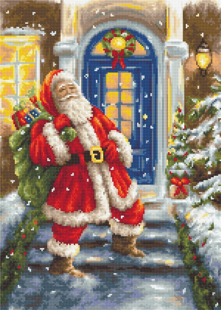 Luca-S Santa's Visit Cross Stitch Kit