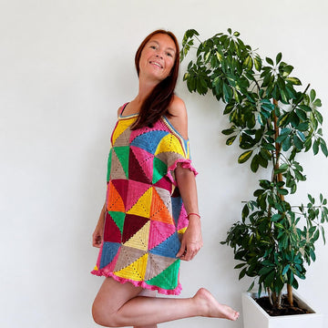Scrap Yarn Granny Dress