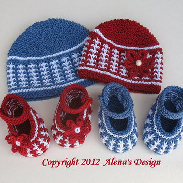 Knit Hat & Shoe Sets