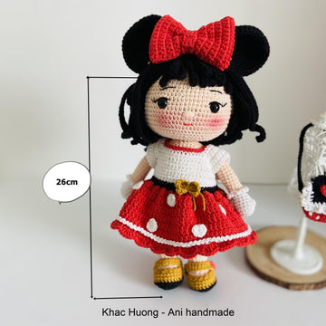 MIAN baby in the costume of minnie mouse