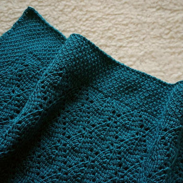 Deep forest baby blanket