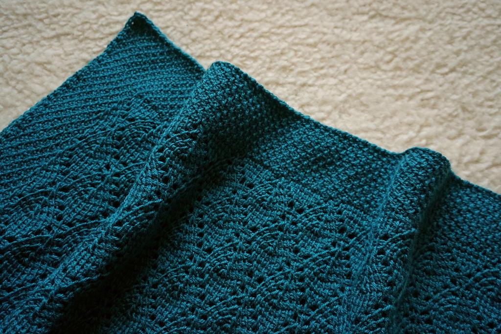 Deep forest baby blanket