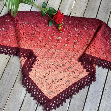 Cover Me in Dragonflies and Flowers Shawl