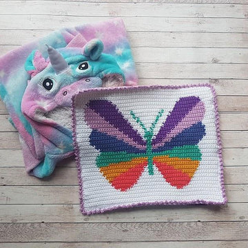 Butterfly 2 in 1 Pajama Case & Cushion