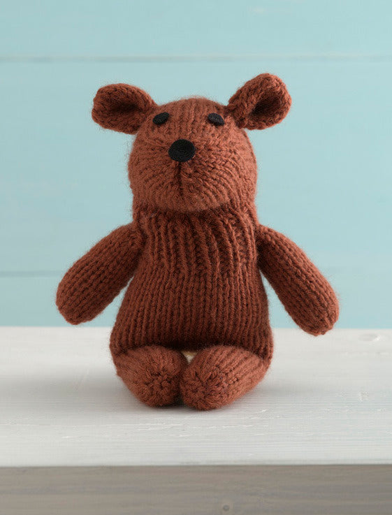 Tubby Teddy Sock Critter in Lion Brand Wool-Ease - 90570AD