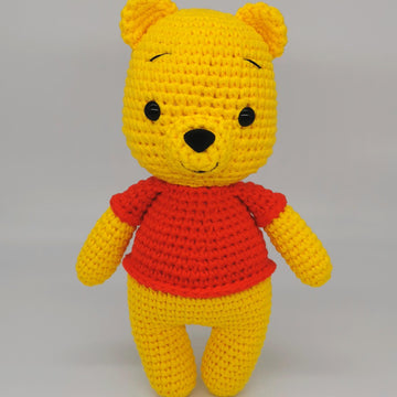 Crochet Winnie the Pooh toy pattern amigurumi teddy bear