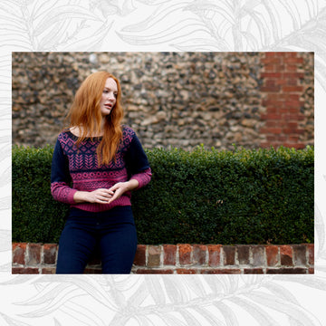 Elizabeth Top - Knitting Pattern For Women in Willow & Lark Ramble