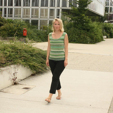 Green rib top
