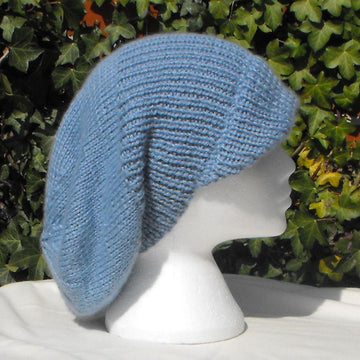 PEAK SLOUCH BEANIE HAT KNITTING PATTERN - MADMONKEYKNITS