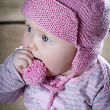 Amelia Hat - Flying Hat with Pompom Ties - Baby Cakes BC13