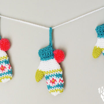 Fair Isle Mini-Mitten Ornament (2015037)