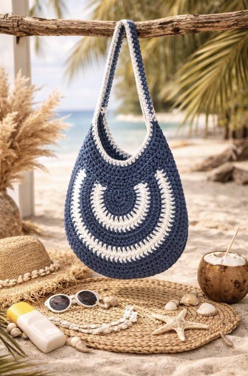 Crochet Cotton Shoulder Bag