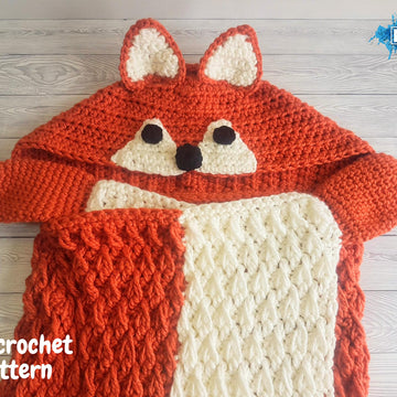 Woodland Fox Hooded Blanket For Adults & Kids
