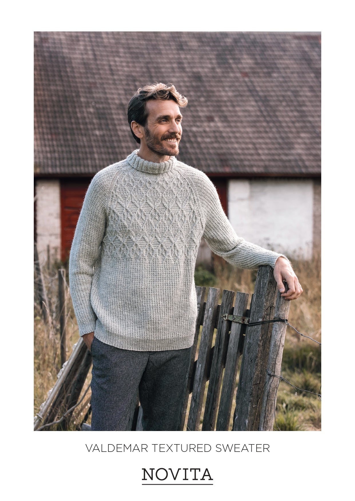 Valdemar Textured Sweater in Novita 7 Veljestä - Downloadable PDF