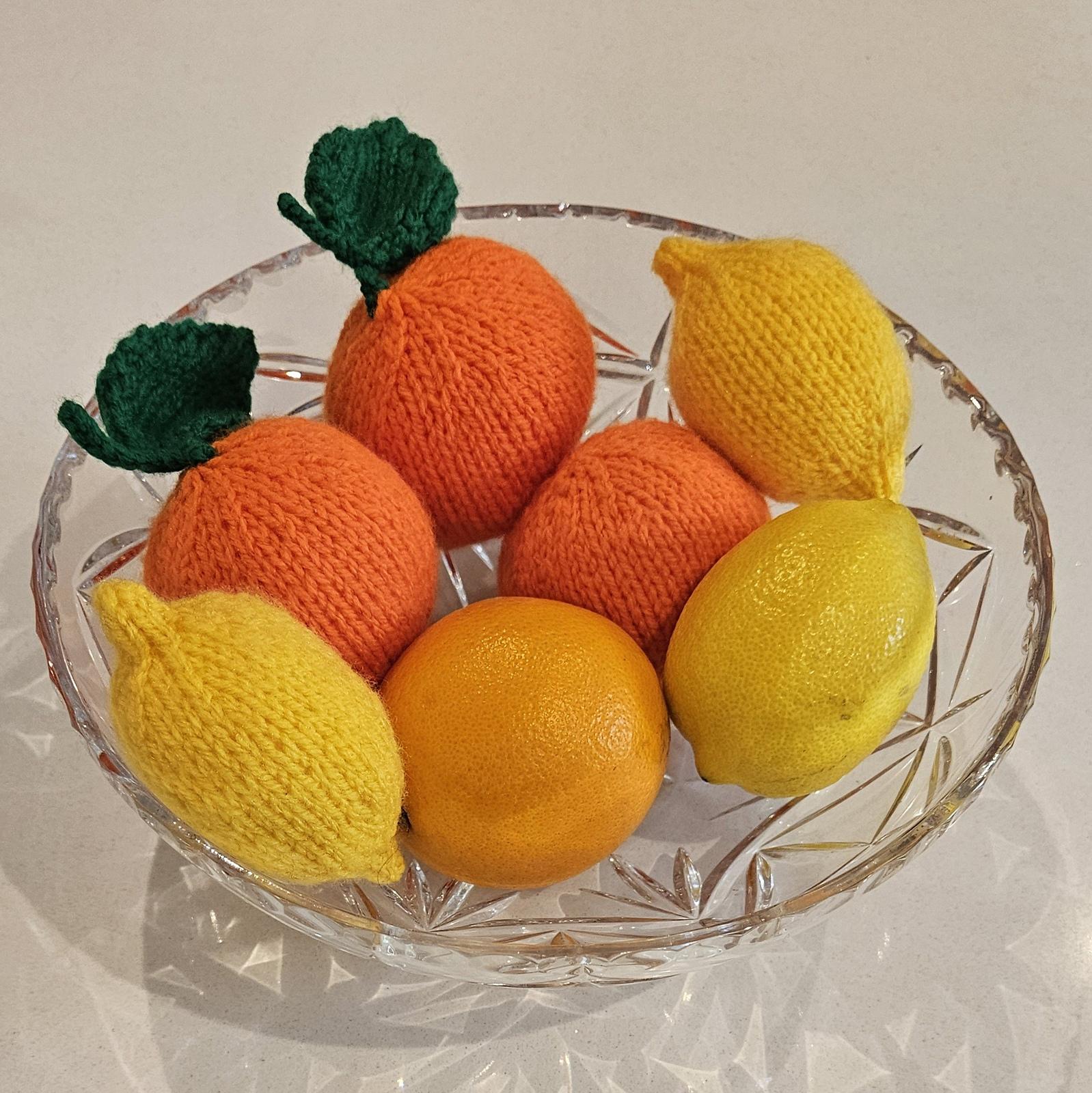 Knitted Oranges & Lemons