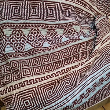 Kalimera Mosaic Crochet Blanket