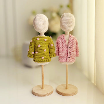 Crochet doll sweater, Amigurumi doll clothes, Spring fashion