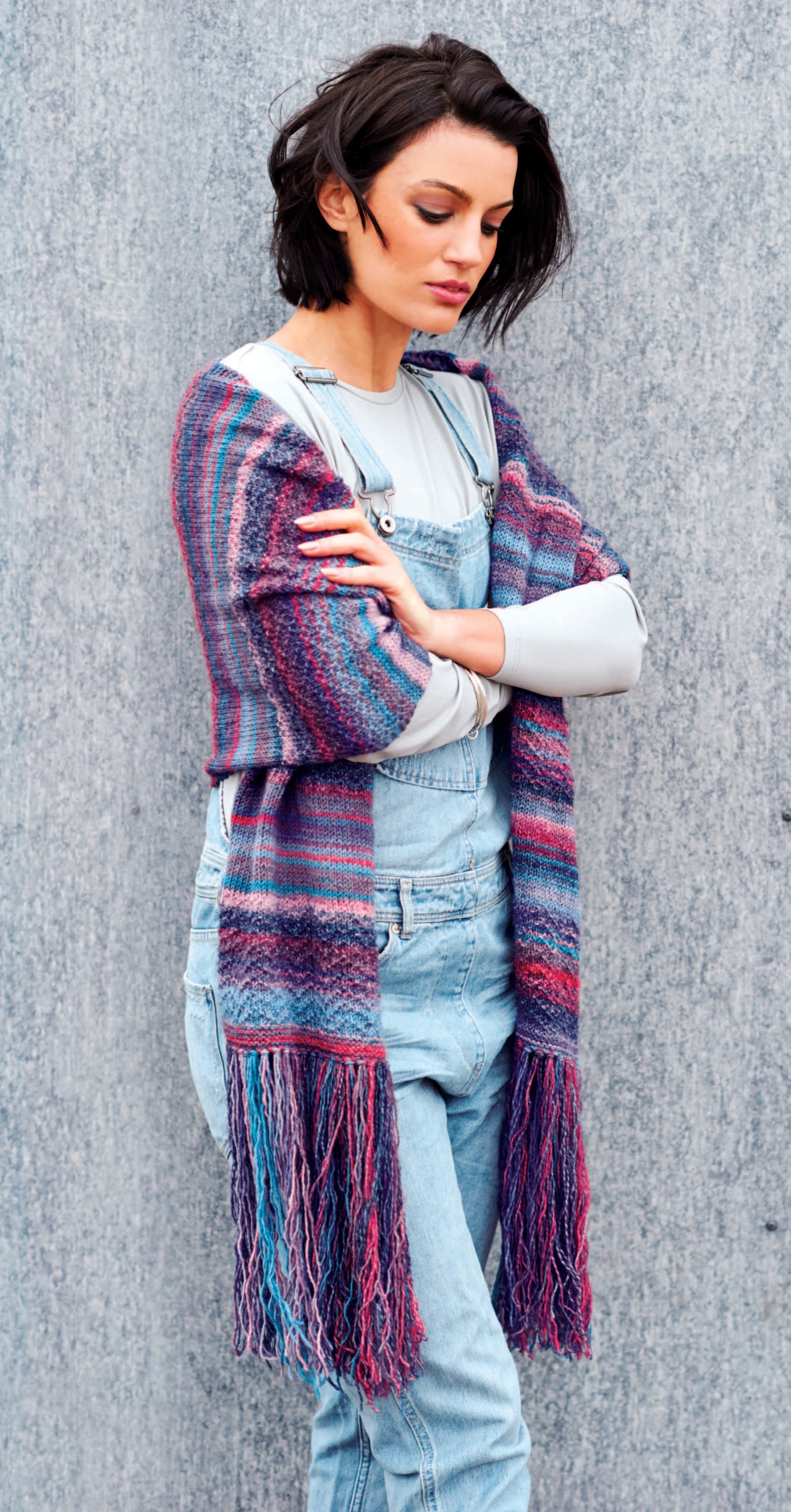 Jacket and Shawl in Rico Creative Melange DK - 644 - Leaflet