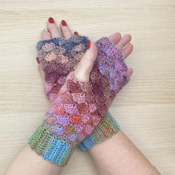 Ladies Fingerless Gloves Crochet Pattern # 459