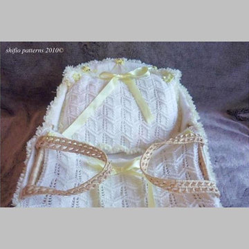 Moses Basket Cover Knitting Pattern #168