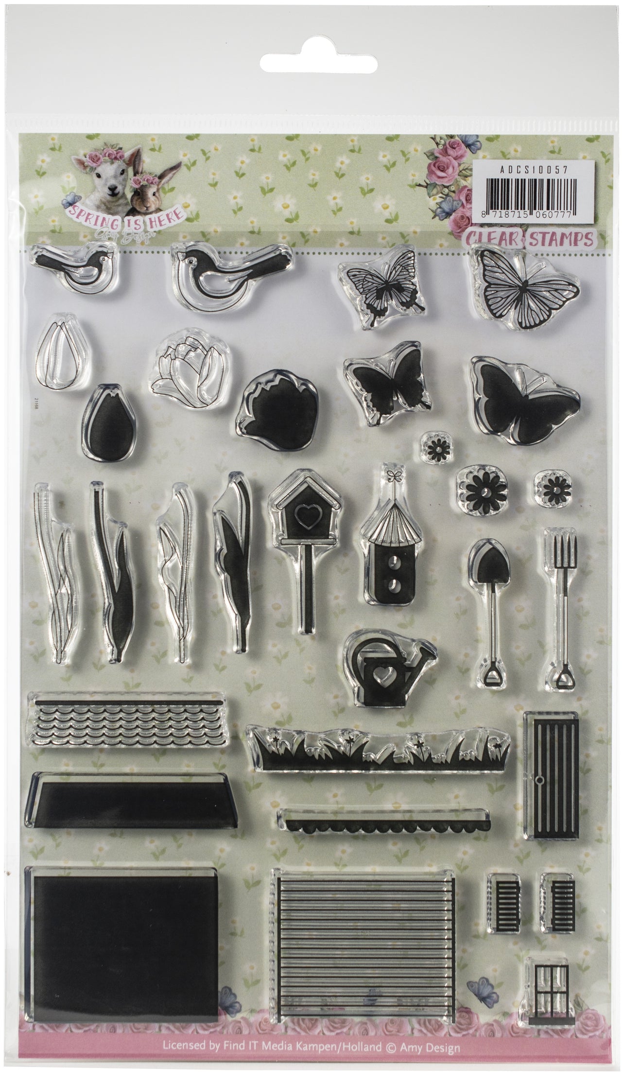 Find It Trading Amy Design Clear Stamps - Spring Is Here
