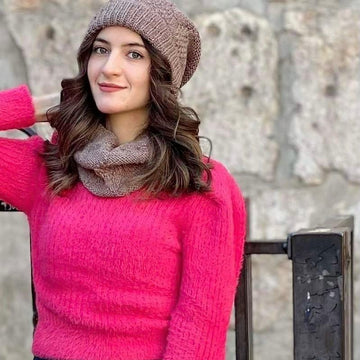 Pinecone Hat and Cowl Set