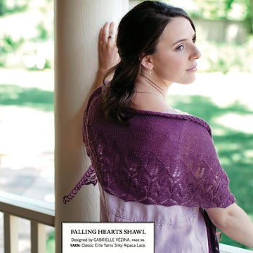 Falling Hearts Shawl