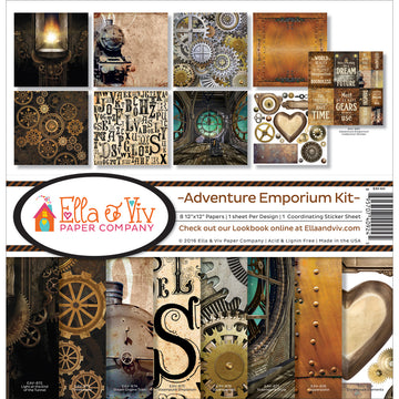 Reminisce Ella & Viv Collection Kit 12"X12" - Adventure Emporium