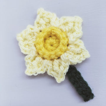 Crochet Daffodil Applique