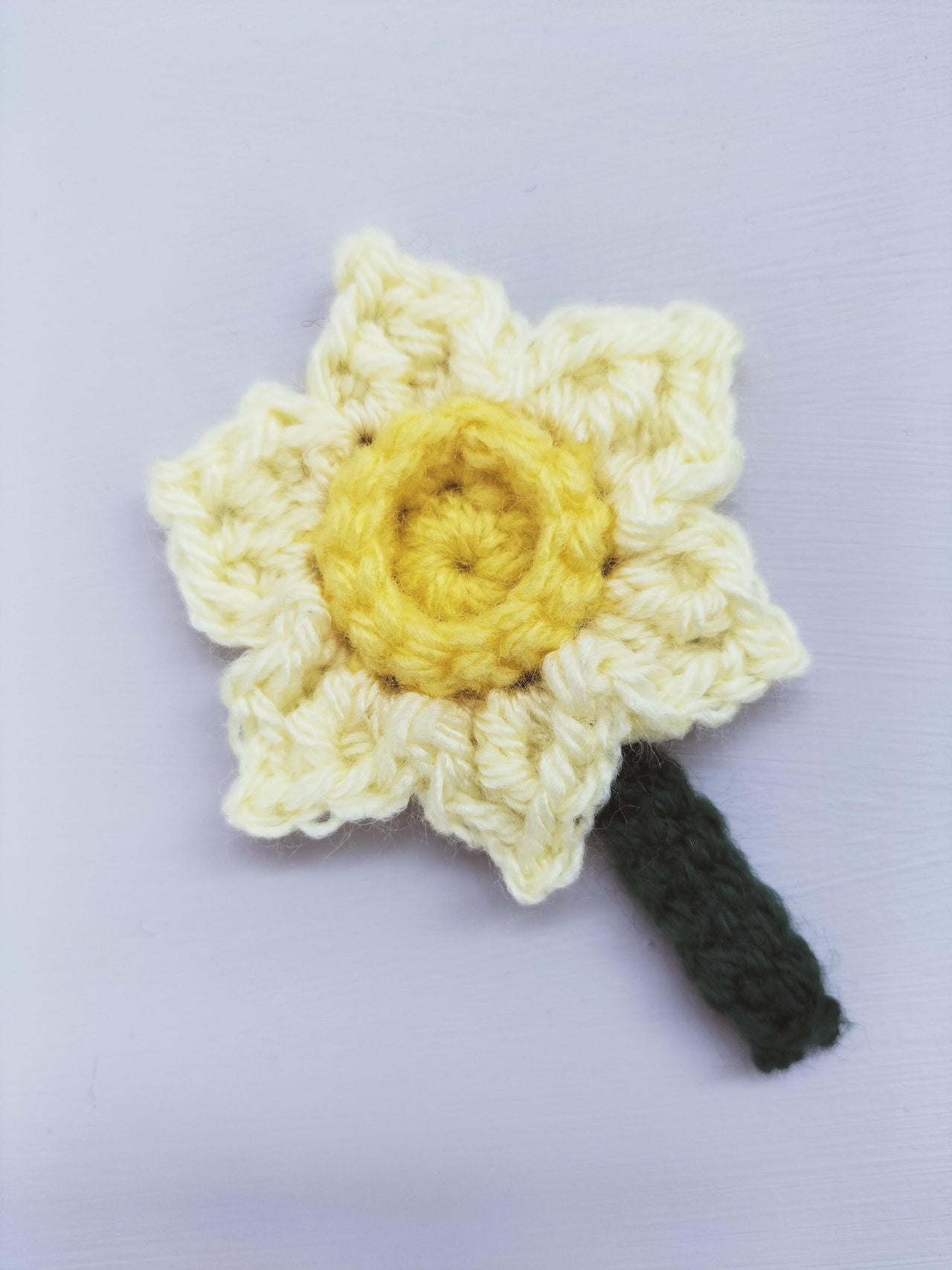 Crochet Daffodil Applique