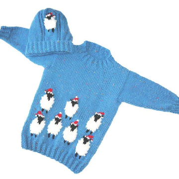 Christmas Sheep Sweater and Hat
