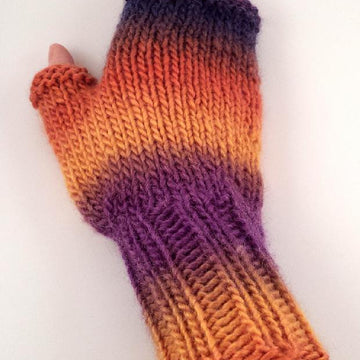 Chunky Rainbow Mittens
