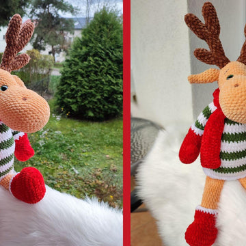 Crochet Pattern Large Forest Deer