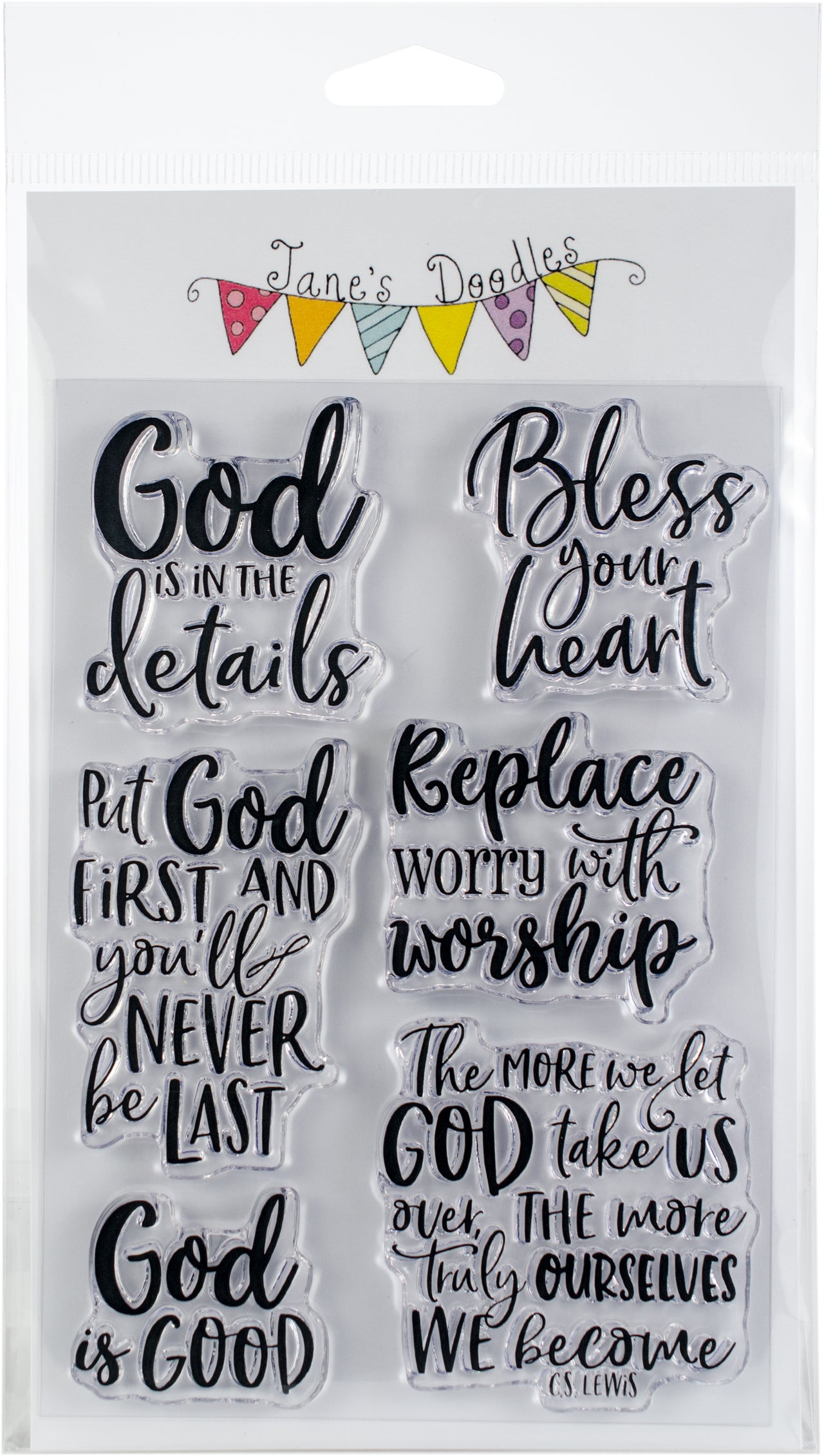 Jane's Doodles Clear Stamps 4"X6" - Bless Your Heart