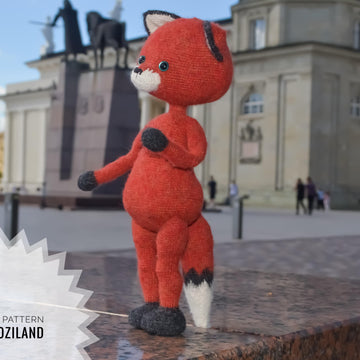 Crochet Pattern Zorro the fox Amigurumi toy