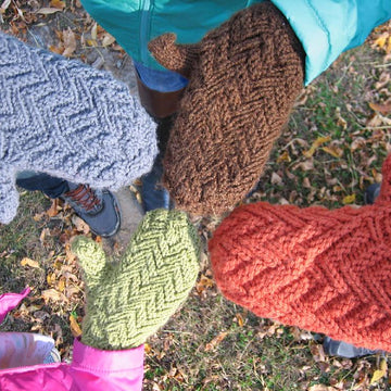 Herringbone Mittens