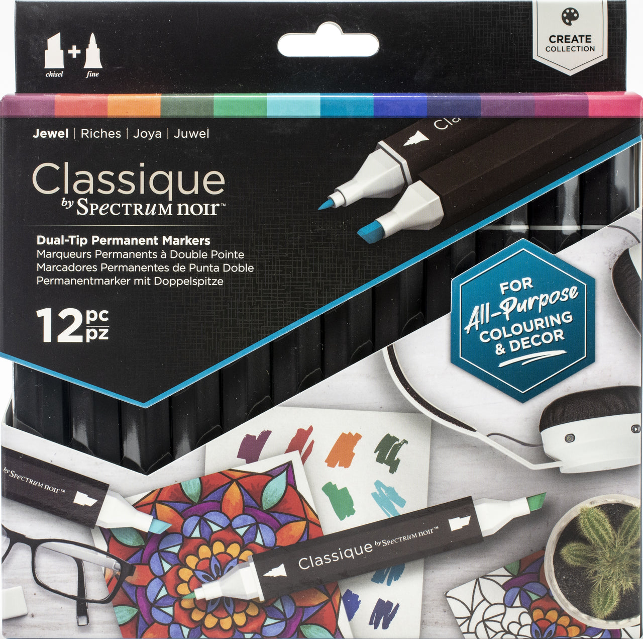 Spectrum Noir Classique 12 Pens - Jewel