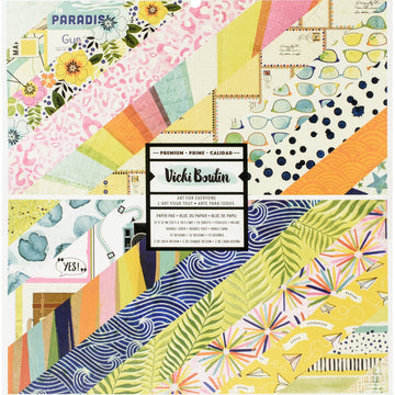 American Crafts Double-Sided Paper Pad 12"X12" 24/Pkg - Vicki Boutin Let's Wander