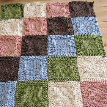 Sweet Squares Baby Blanket