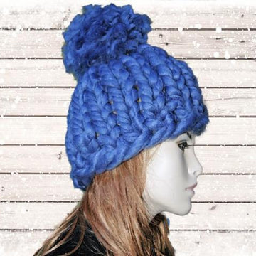 Super Chunky Pom Pom Hat