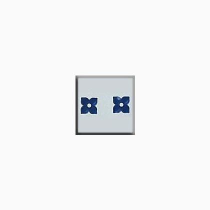 Mill Hill Bead MH12189 - 4 Petal Flower Matte Sapphire